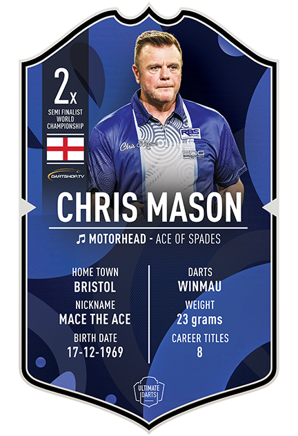 Chris Mason Ultimate Darts Card