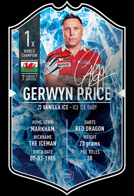 SIGNED Exclusive Gerwyn Price 2025 Mini Card