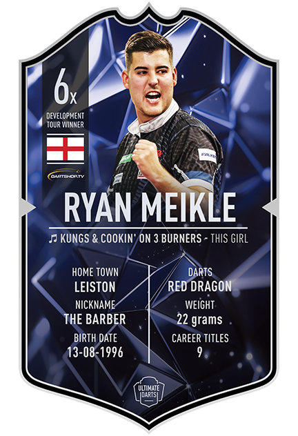 RYAN MEIKLE ULTIMATE DARTS CARD