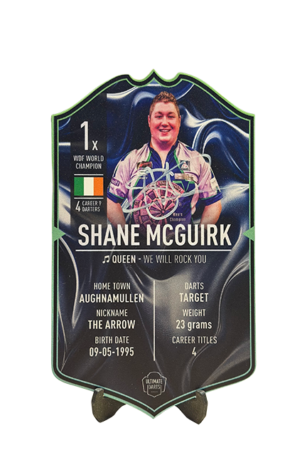 SIGNED Exclusive Shane McGuirk Mini Ultimate Darts Card