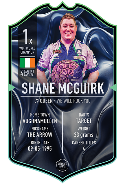 SHANE MCGUIRK ULTIMATE DARTS CARD