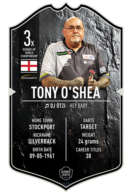 Tony O'Shea Ultimate Darts Card